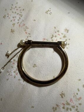 Plunder Gold Bracelet with Pearl Accents